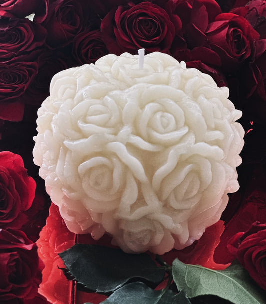 1 Rose Ball Candle